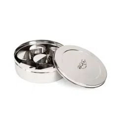 Home4U Silver Stainless Steel Spice Box - Set of 1-image-0