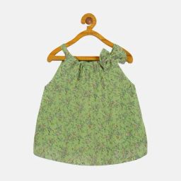 Kiddopanti Kids Light Green Printed Top-picture-45