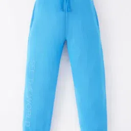 Ed-a-Mamma Kids Blue Cotton Regular Fit Joggers-picture-36