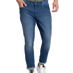 Spykar Blue Cotton Slim Fit Jeans-picture-17