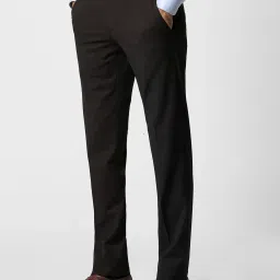 Van Heusen Brown Slim Fit Trousers image 3