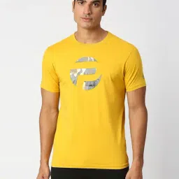 Pepe Jeans ACE Yellow Slim Fit Printed Crew T-Shirt-picture-29