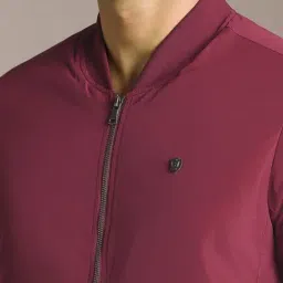 Louis Philippe Maroon Regular Fit Jacket image 4