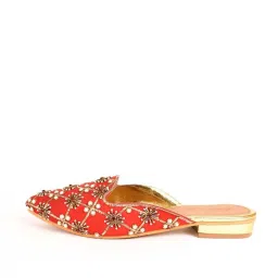 Sole House Women's Red Mule Shoes image 3