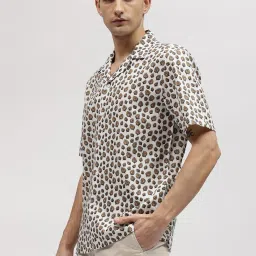 Lindbergh White Regular Fit Printed Shirt image 3