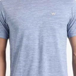 Wildcraft Blue Regular Fit Texture T-Shirt image 5