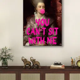 Art Street Multicolour Feminist Altered Stretch Canvas Painting image 3