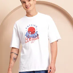 Mast & Harbour Printed Relaxed Cotton T-shirt image 2