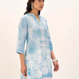 Marigold Lane Blue Printeded Tunic image 3
