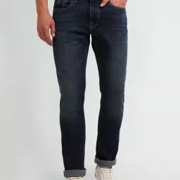 U.S. Polo Assn. Brandon Dark Blue Slim Fit Lightly Washed Jeans-picture-11