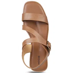 Mochi Women's Chikoo Ankle Strap Sandals image 3