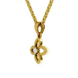 SPARQ Lab Grown Diamond 925 Sterling Silver Yellow Gold Necklace for Women image 3