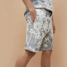 Forca By Lifestyle Navy Regular Fit Texture Shorts image 3