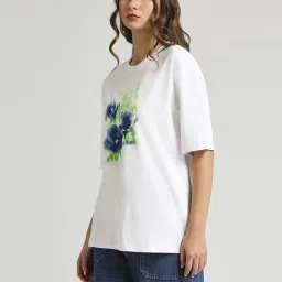 Pepe Jeans White Cotton Printed T-Shirt image 3