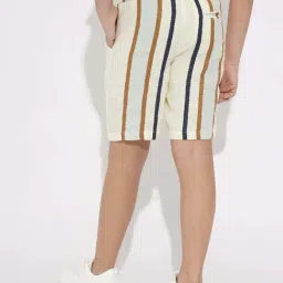 Jack & Jones Junior Boys Moonbeam Cotton Striped Shorts image 2