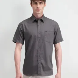 Arrow Sport Grey Cotton Regular Fit Shirt-image-96