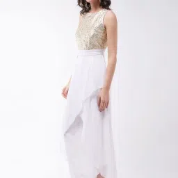 Miss Chase White Embellished Jumpsuit image 3