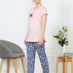 Van Heusen Blue Printed Pants image 3