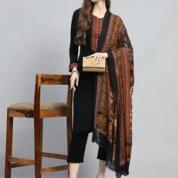 Monte Carlo Multicolor Floral Print Reversible Shawl-picture-31