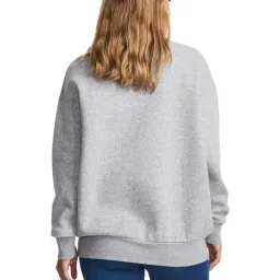 Under Armour Gray Icon Fleece Regular Fit Sweatshirt image 2