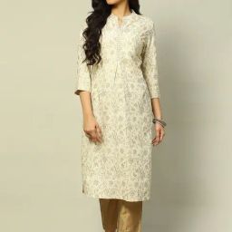Rangriti Off White Printed Straight Kurta-picture-37