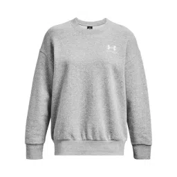 Under Armour Gray Icon Fleece Regular Fit Sweatshirt image 4