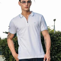 Thomas Scott White Regular Fit Solid Polo T-Shirt-picture-14