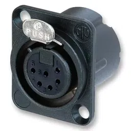 NEUTRIK SOCKET, XLR, BLACK, 6POLE, NC6FD-LX-B-picture-47