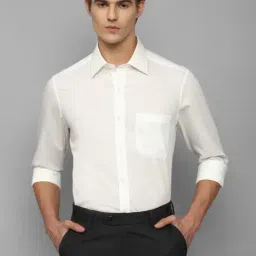 Louis Philippe Permapress White Cotton Regular Fit Shirt-picture-42