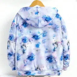 Bolly Lounge Boys White Regular Fit Printed Hooded Sweatshirt image 2