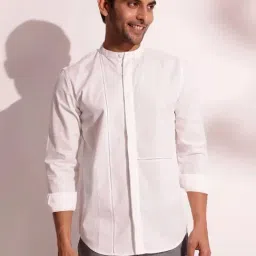 Fabindia White Cotton Slim Fit Shirt-picture-25
