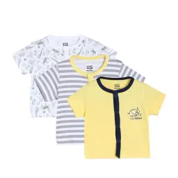MINIKLUB Boys Multicolor Striped Jhabla (Pack Of 3)-image-22