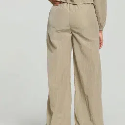 Puma White & Beige Color-Block Sports Track Pants image 2