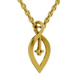 SPARQ Lab Grown Diamond 925 Sterling Silver Yellow Gold Necklace for Women image 4