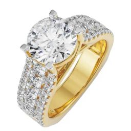 Emori 14k Yellow Gold & Diamond Solitaire Band Engagement Ring-picture-34