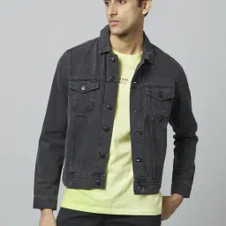 celio Celio* Black Cotton Regular Fit Jacket-picture-37