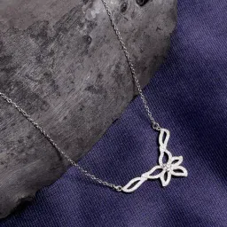 The Real Effect London Silver Pendant with Chain for Women-picture-28