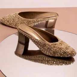 Inc.5 Women's Gold Mule Shoes-picture-2