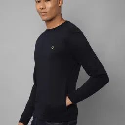 Allen Solly Black Cotton Regular Fit Sweatshirt image 3