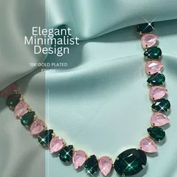 DressBerry Diamond & Cubic Zirconia Crystal-Studded Jewellery Set image 2