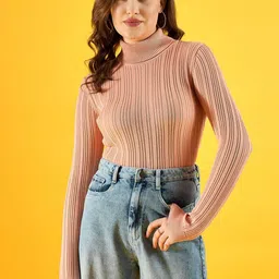 98 Degree North Women Striped Pullover-image-37