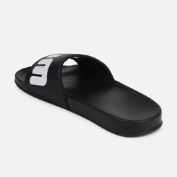 hummel Men Black & White Printed Sliders image 3