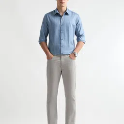 Arrow New York Men Slim Fit Vertical Striped Spread Collar Casual Shirt image 4