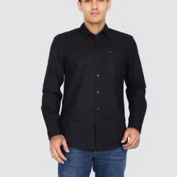 wrangler Regular Black Regular Fit Solid Casual Shirts-picture-43