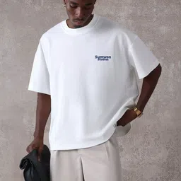 HASTEN Men Printed Drop-Shoulder Sleeves T-shirt-picture-10