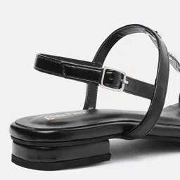 glitchez Women Beaded Open Toe Flats with Backstrap image 4