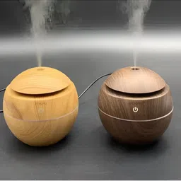 vikasgiftgallery Wood Humidifier & Aroma Diffuser | Cool Mist Humidifier for Home, Bedroom, Car | Ultrasonic Atomization | Relieves Dryness & Freshens Air, Multicolour image 4