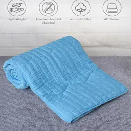 Mi Arcus Solid Premium Ultra-Soft Cool Knitted Blanket for 2-6 Years, 120x160 CM - Blue-image-25