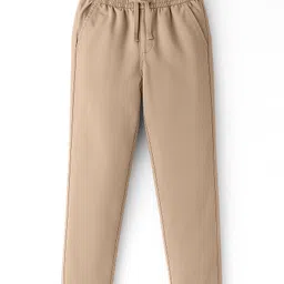 Pine Kids Woven Full Length Solid Color Trouser Pant - Beige-picture-27
