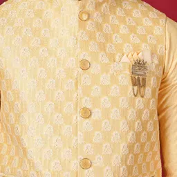 Dulha Ghar Men Regular Raw Silk Kurta with Pyjamas image 4